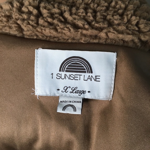 Sunset Lane Brown Sherpa Jacket - Picture 2 of 9